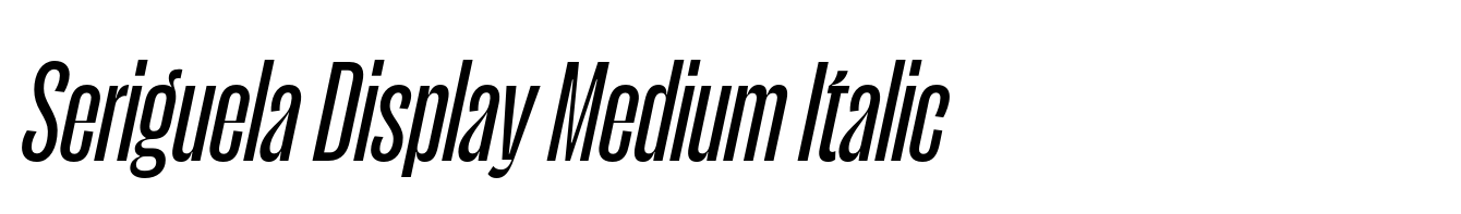 Seriguela Display Medium Italic